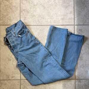 Levi's Light Blue Straight Leg Jeans 501